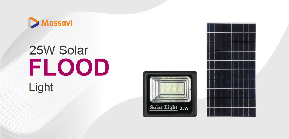 25W Solar Flood Light