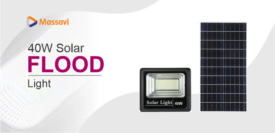 40W Solar Flood Light